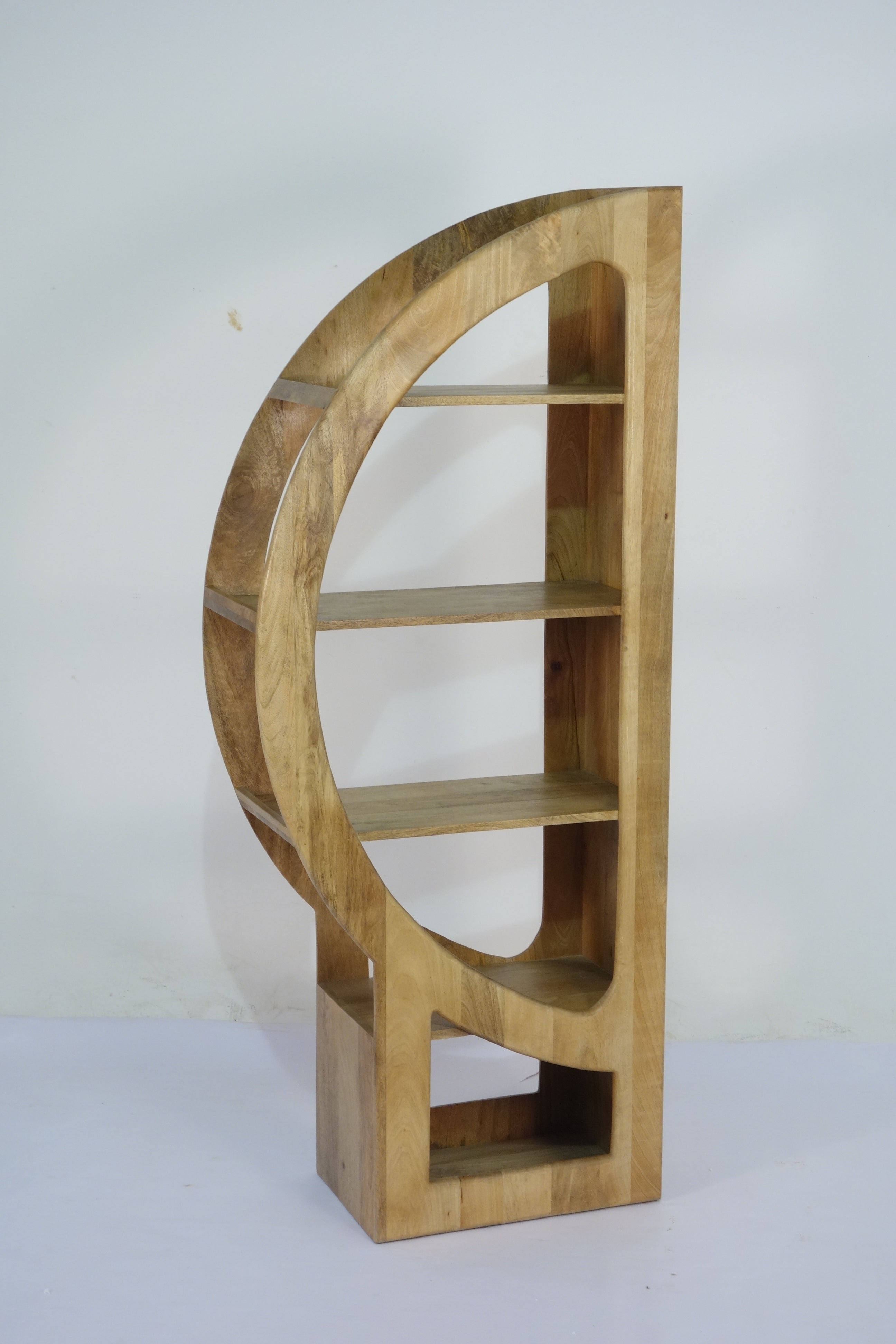 Indali Mango Wood D-Shaped Shelves 2802Q