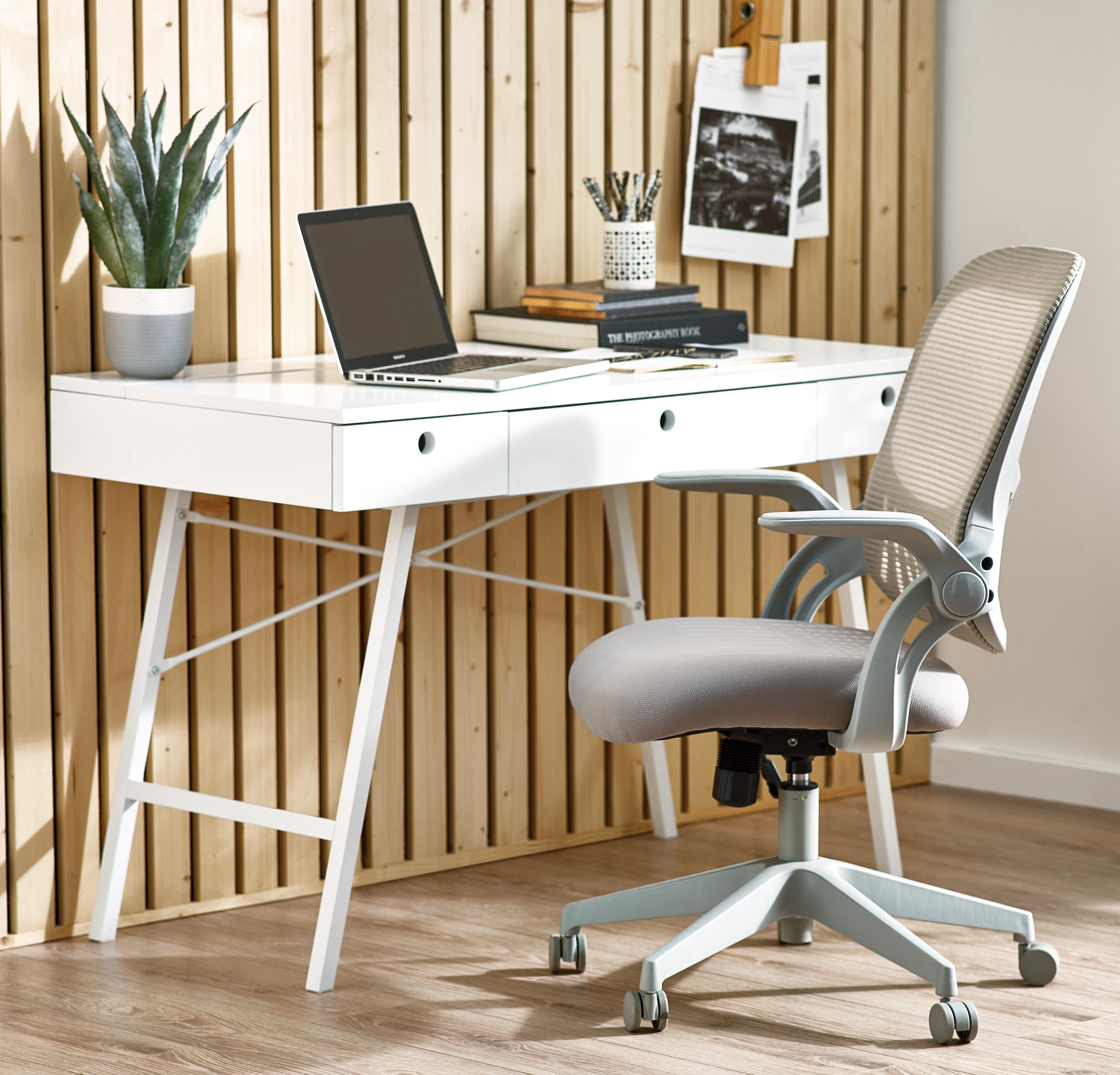 Juno Office Chair Grey Frame Grey Mesh JUN001 - Havenheim Furniture