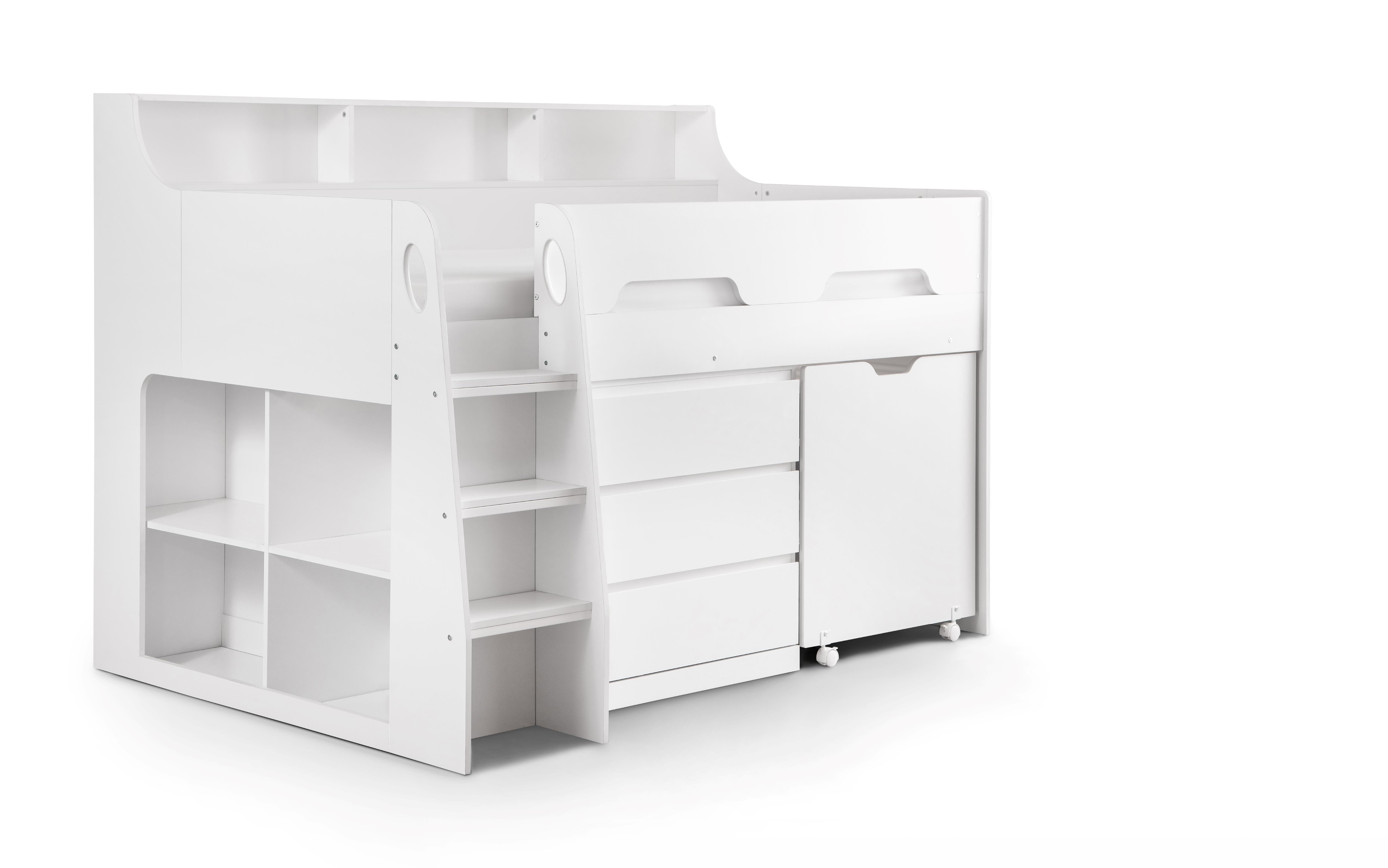 Jupiter Midsleeper White JUP101 - Havenheim Furniture