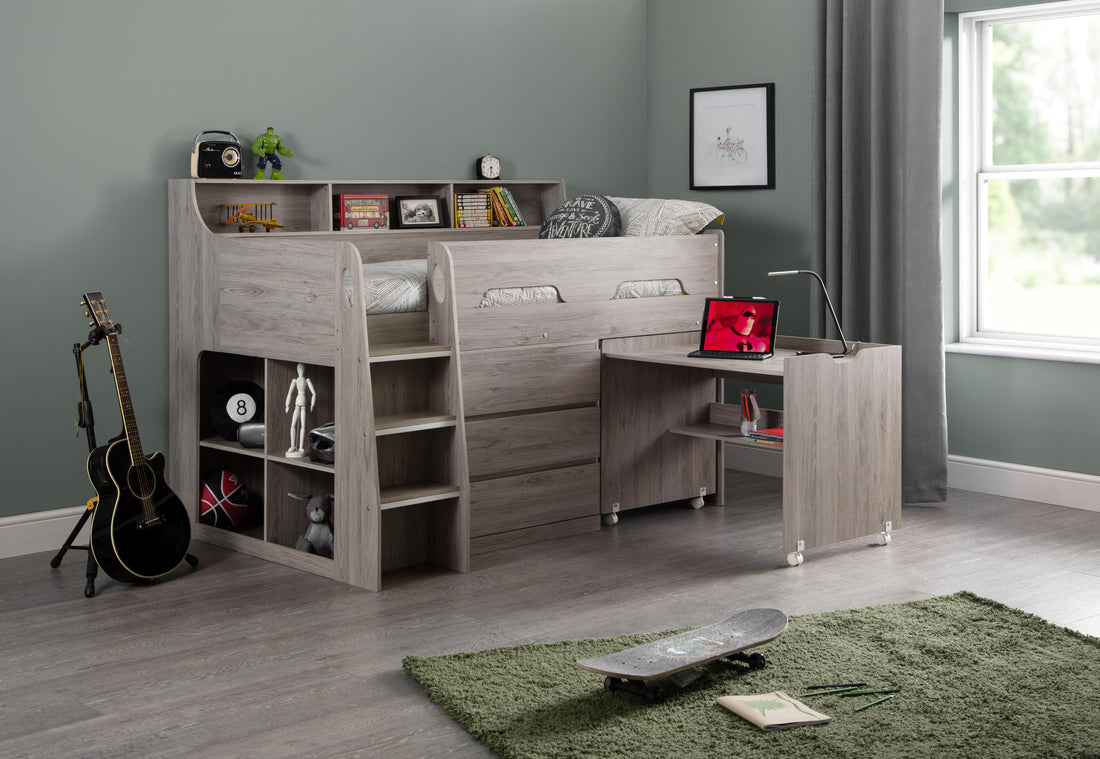 Jupiter Midsleeper Grey Oak JUP102 - Havenheim Furniture