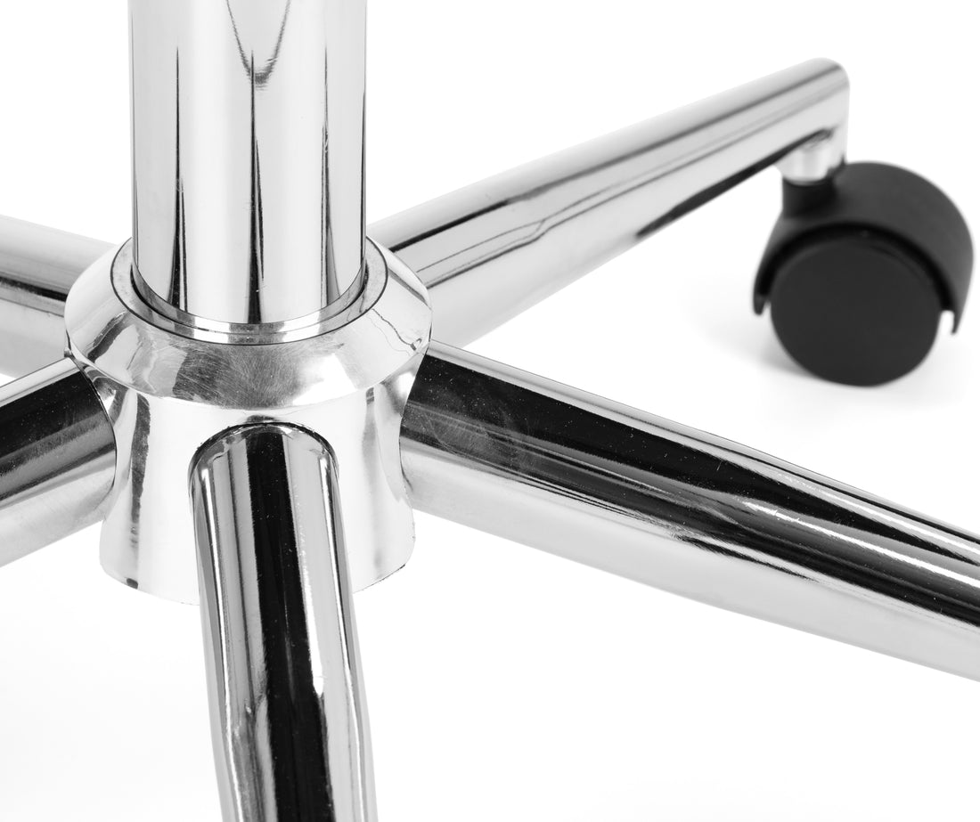 Kahlo Velvet Swivel Office Chair- Blue/Chrome KAH001 - Havenheim Furniture