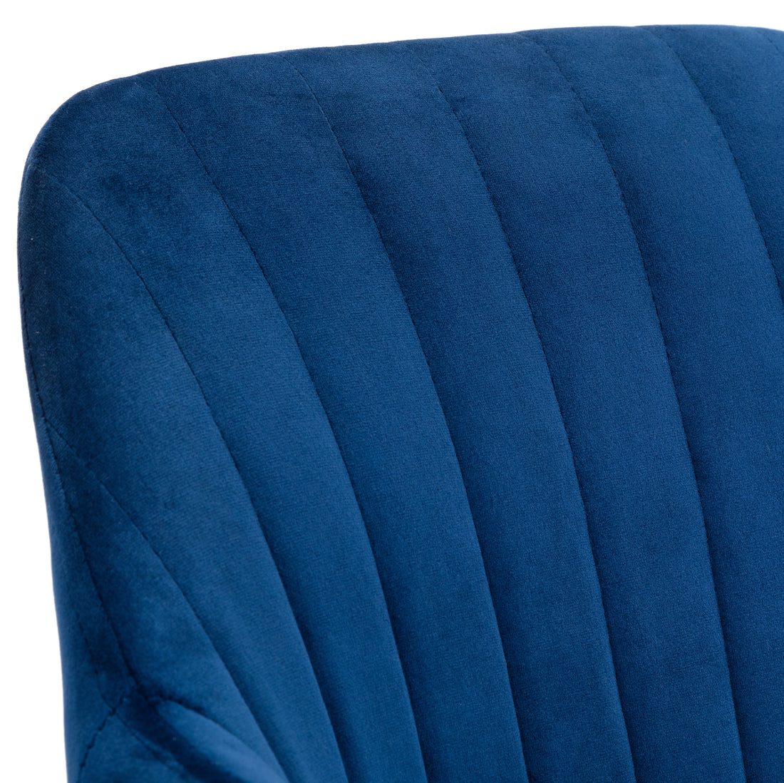 Kahlo Velvet Swivel Office Chair- Blue/Chrome KAH001 - Havenheim Furniture