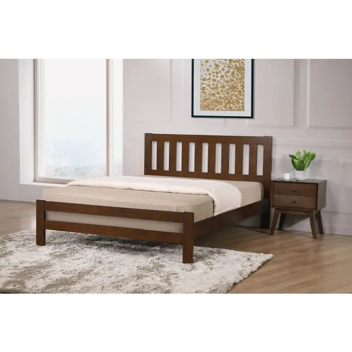Kempton King Size 150cm Bed Solid Hardwood Rustic Oak KEMPKSRUS - Havenheim Furniture