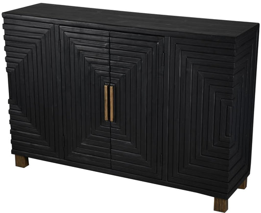 Lennox Black 2 Door Sideboard 23956 - Havenheim Furniture