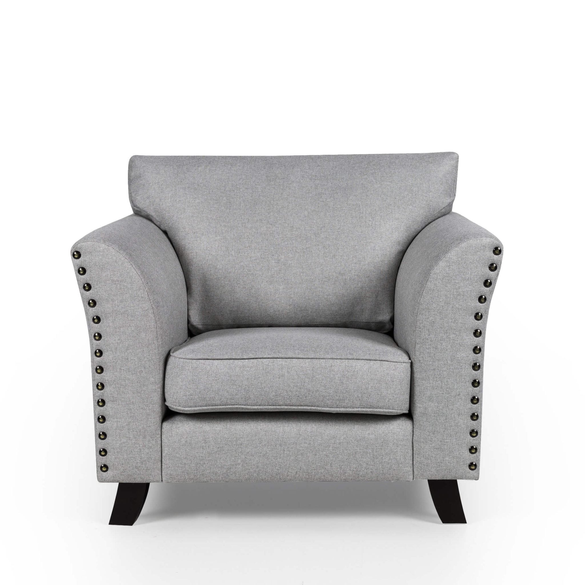 Linton Fabric Sofa 1 Seater Grey LINT1GRE - Havenheim Furniture