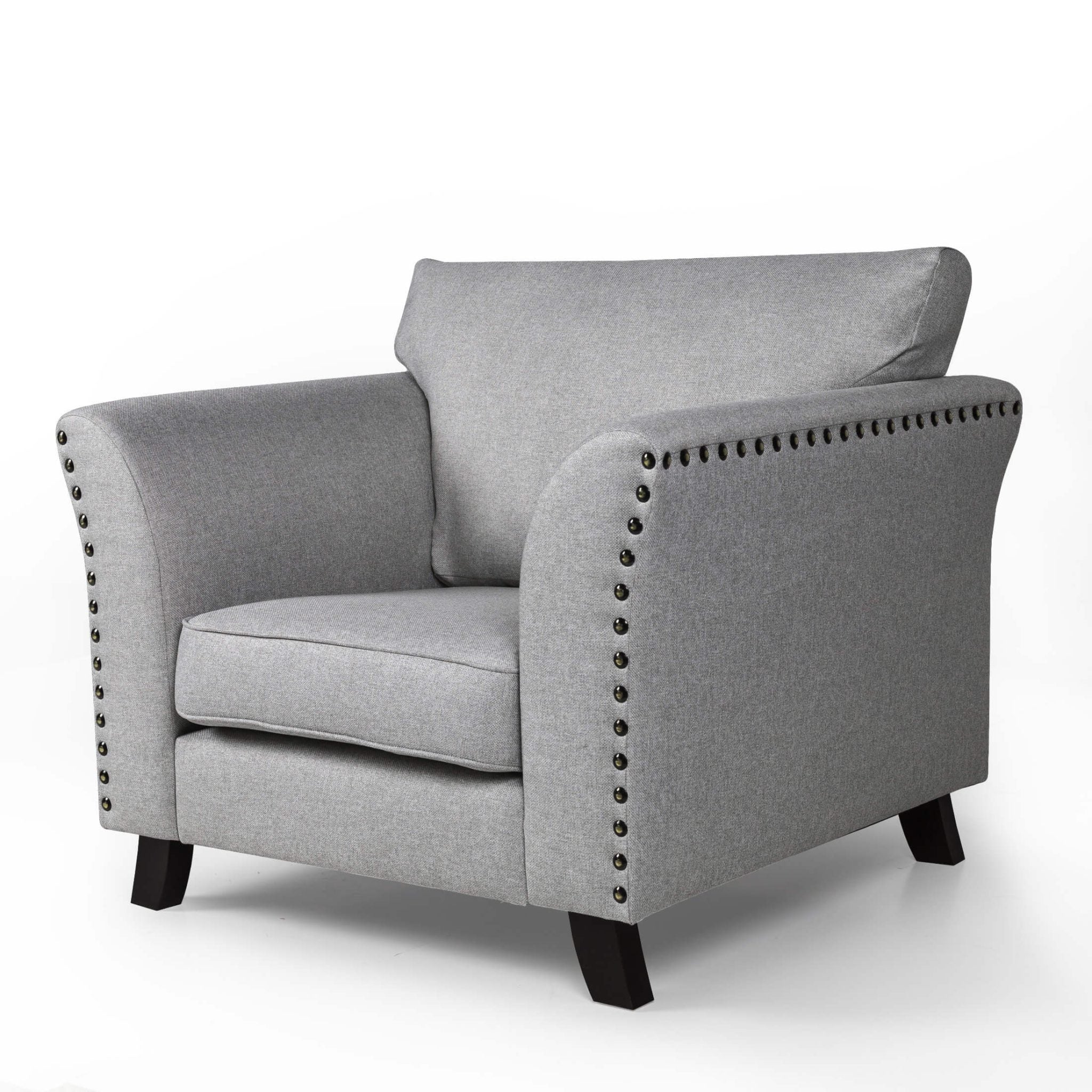 Linton Fabric Sofa 1 Seater Grey LINT1GRE - Havenheim Furniture