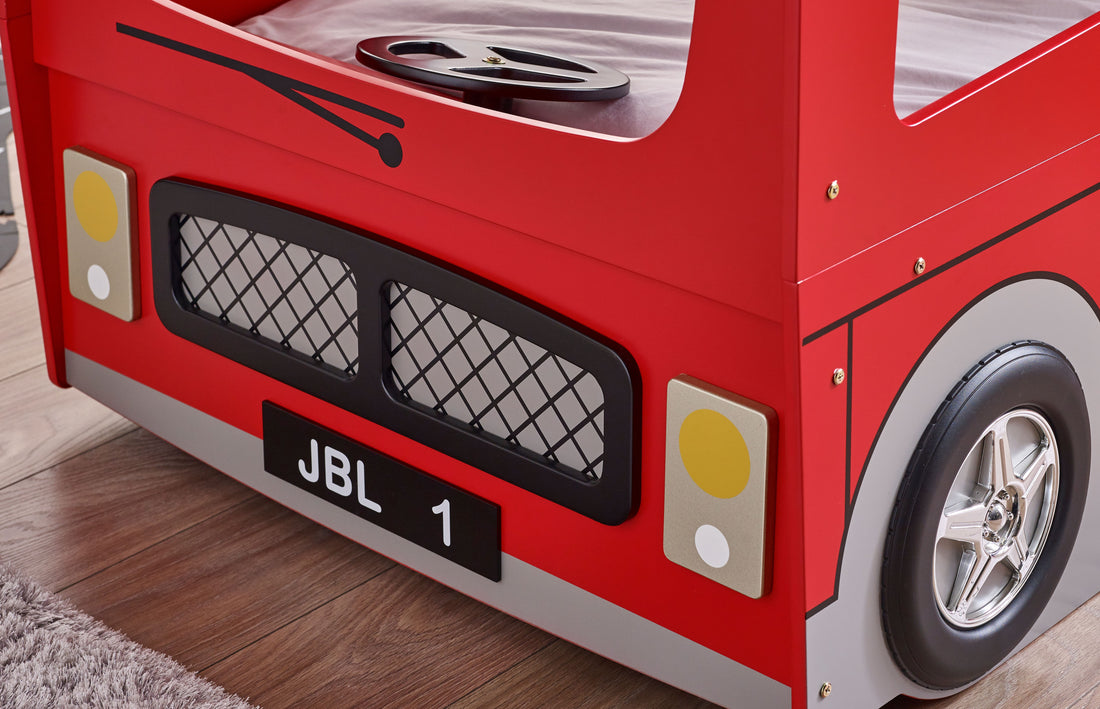 London Bus Bunk Bed 90cm Single - Red LON001 - Havenheim Furniture