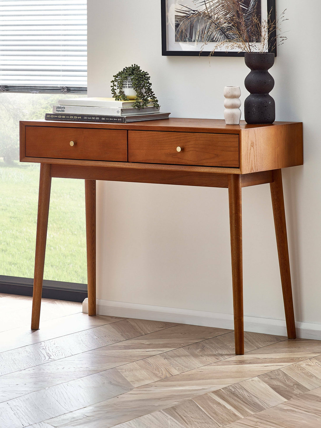 Lowry Writing Desk With 2 Drawers - LOW006 - Havenheim Furniture