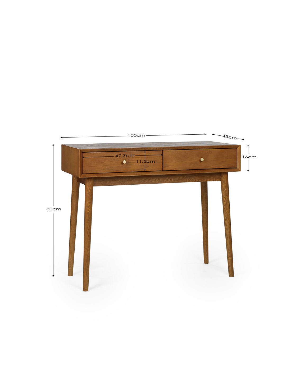 Lowry Writing Desk With 2 Drawers - LOW006 - Havenheim Furniture