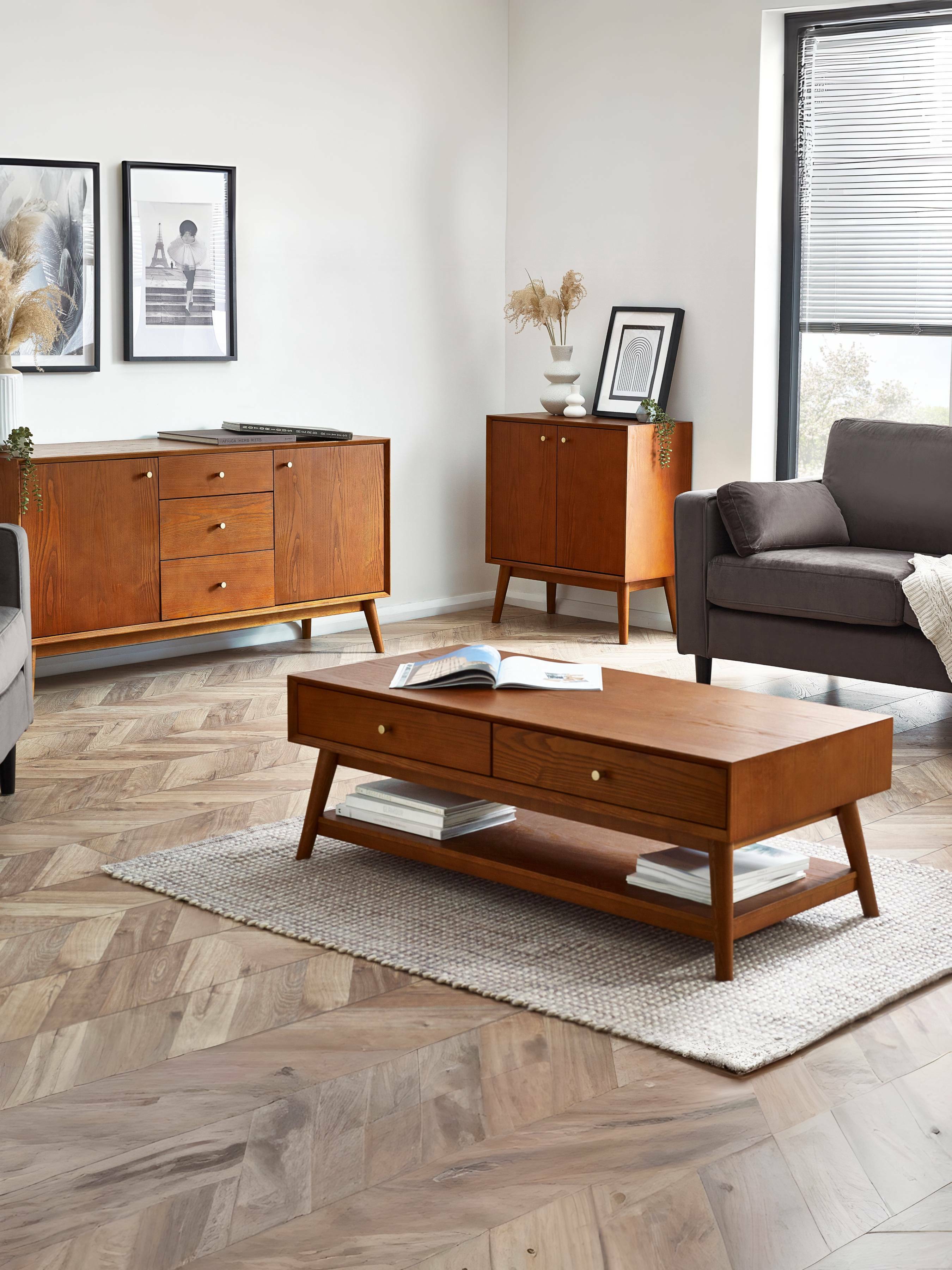 Lowry Writing Desk With 2 Drawers - LOW006 - Havenheim Furniture