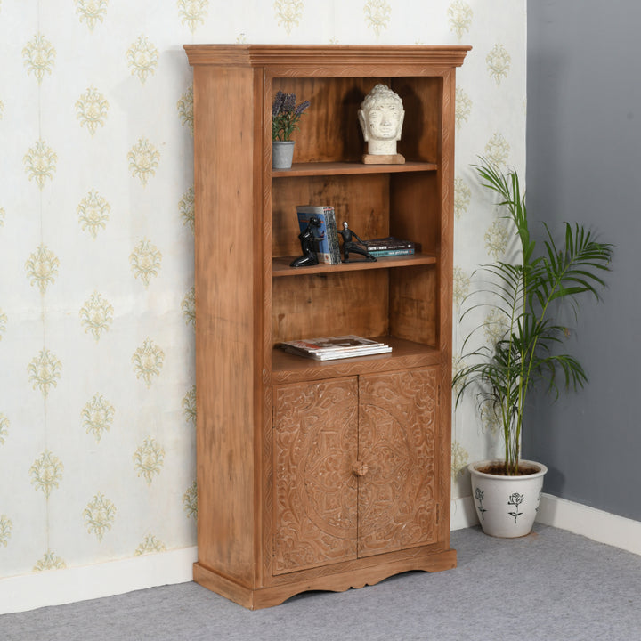 Artwork Mango Wood Large Bookcase MC15