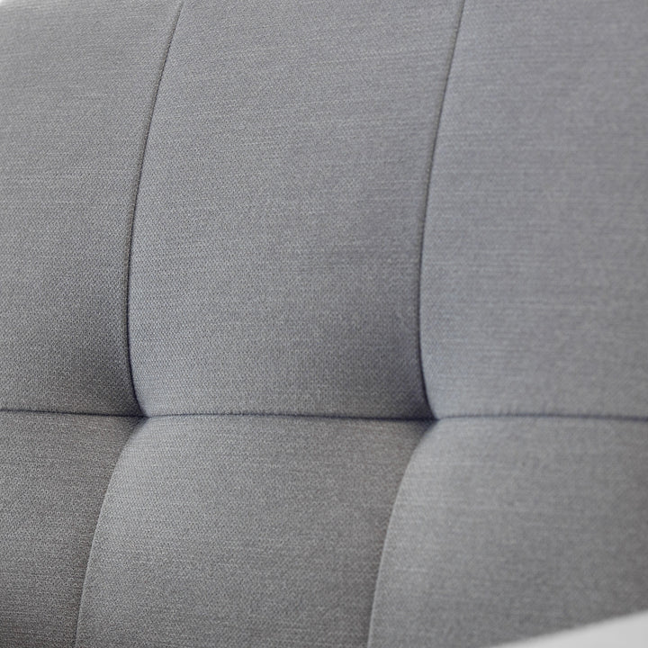 MONZA 2 SEATER COMPACT RETRO SOFA - GREY Timber Frame With Foam And Fabric Upholstery MON501 - Havenheim Furniture
