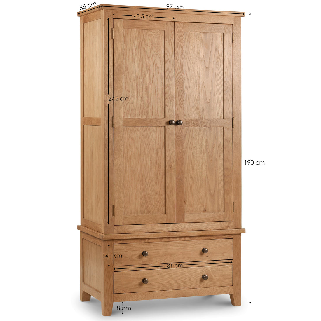 Marlborough Combination Wardrobe MAR209 - Havenheim Furniture