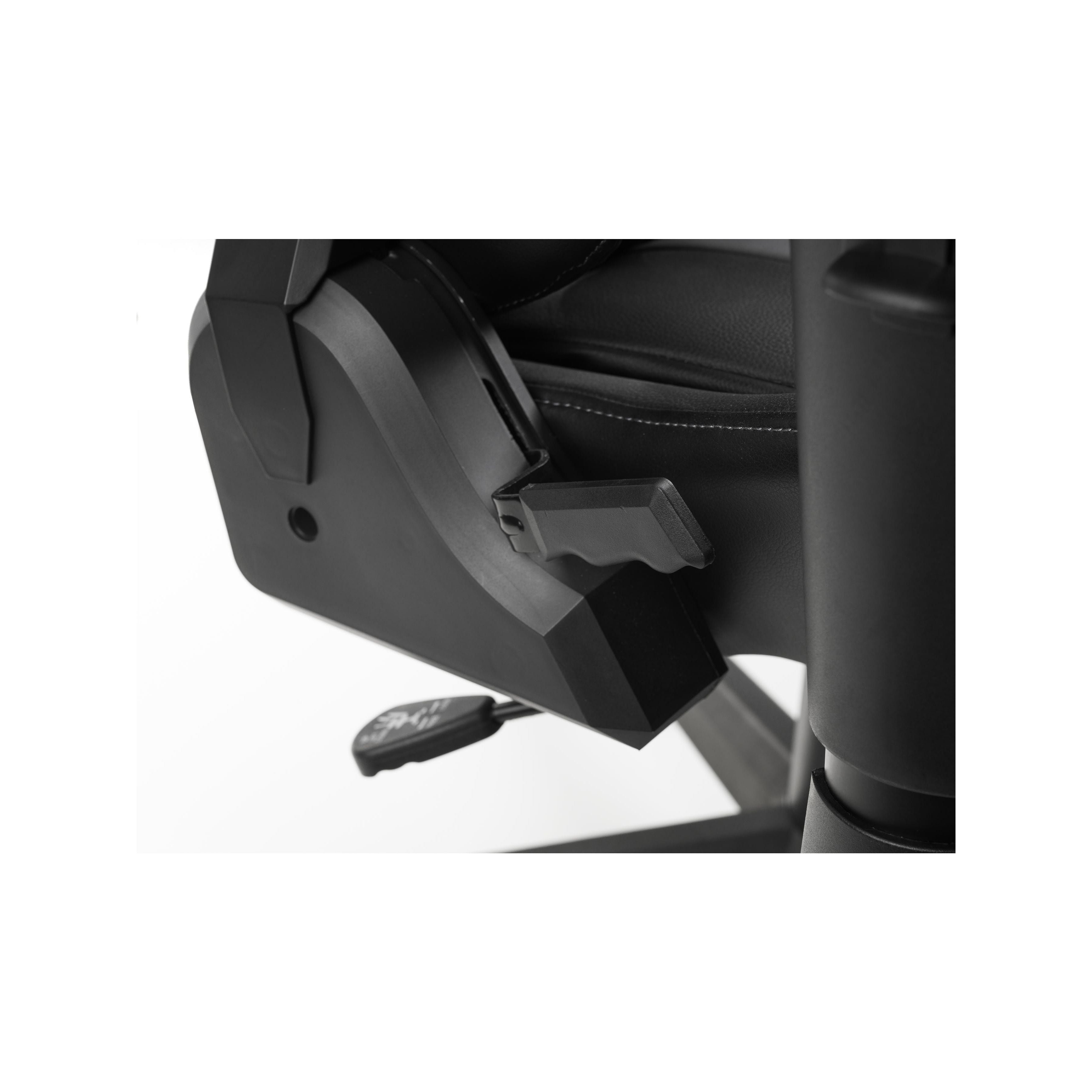 Meteor Gaming Chair Black and Grey Faux Leather MET101