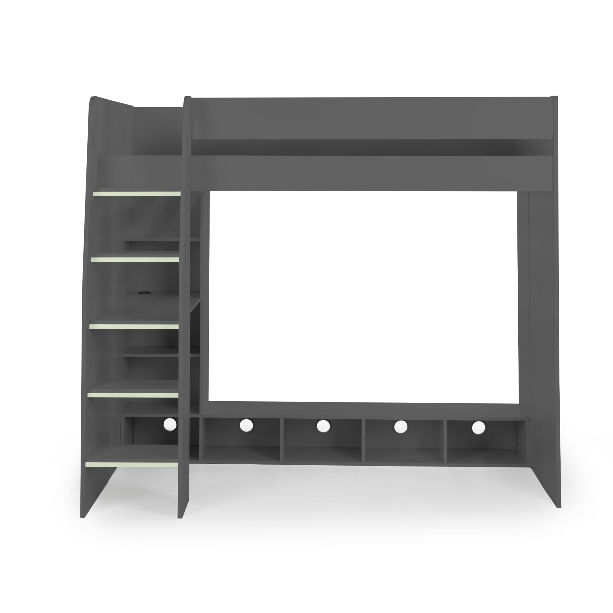 Nebula Gaming Bed with Desk - Anthracite Wood & Particle Board NEB001