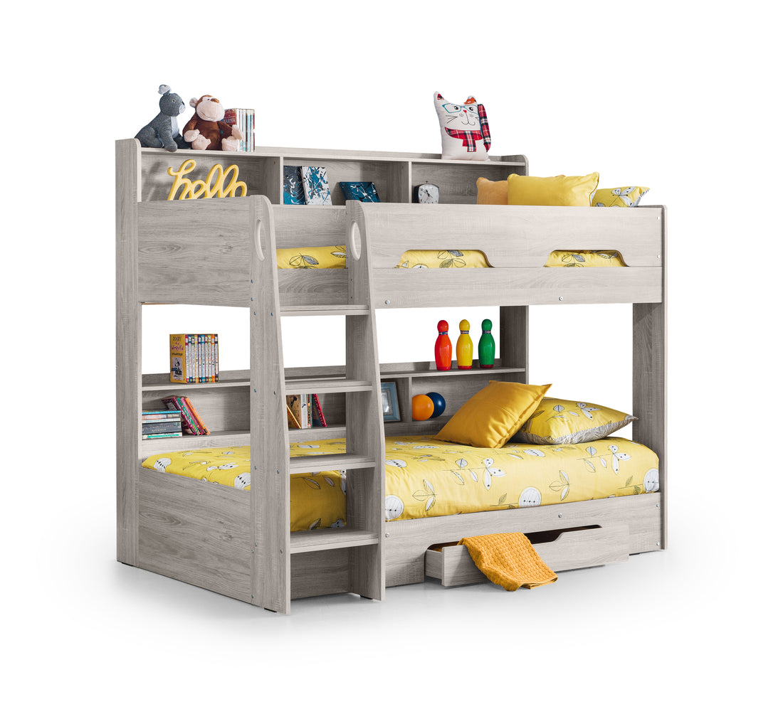 ORION GREY OAK BUNKBED Chipboard ORI004 - Havenheim Furniture