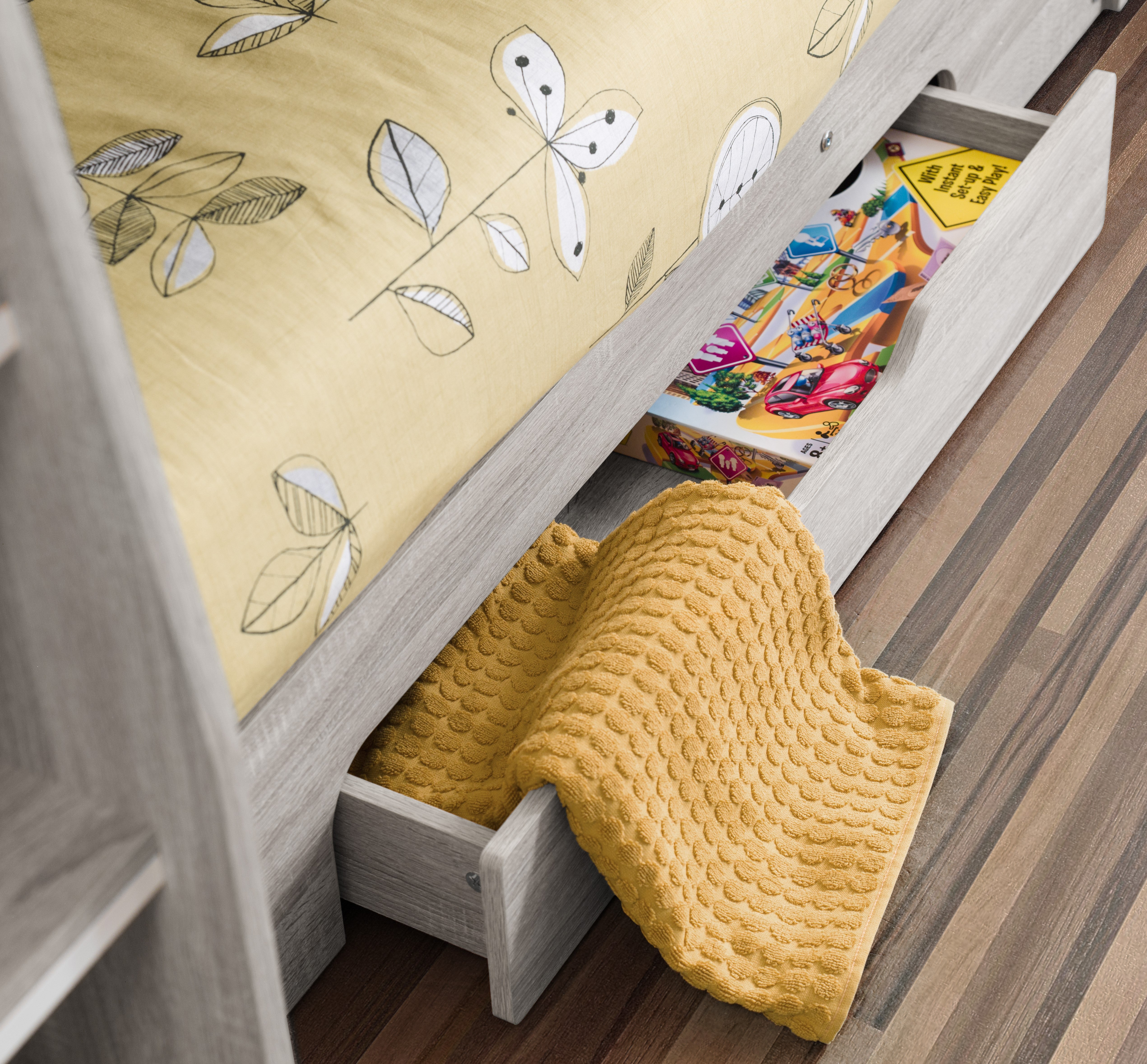 ORION GREY OAK BUNKBED Chipboard ORI004 - Havenheim Furniture