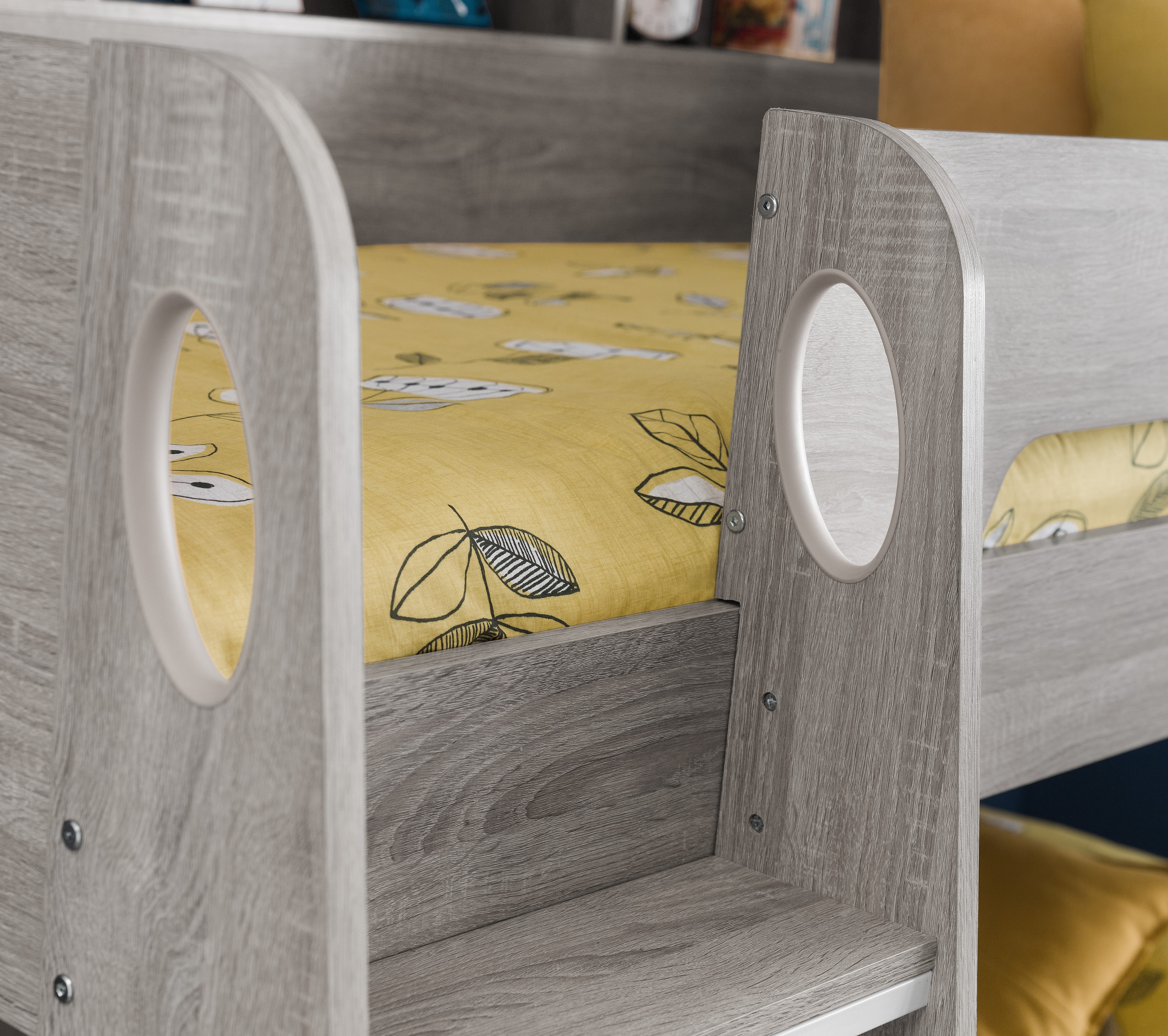 ORION GREY OAK BUNKBED Chipboard ORI004 - Havenheim Furniture