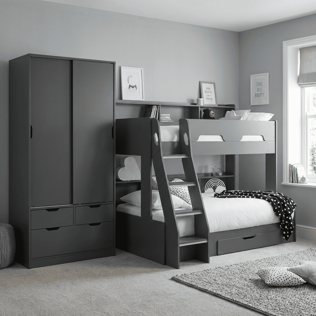 Orion Triple Sleeper - Anthracite ORI502 - Havenheim Furniture