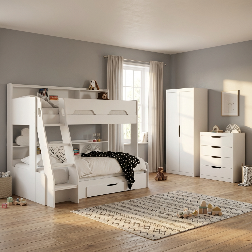 Orion Triple Sleeper - White ORI501 - Havenheim Furniture
