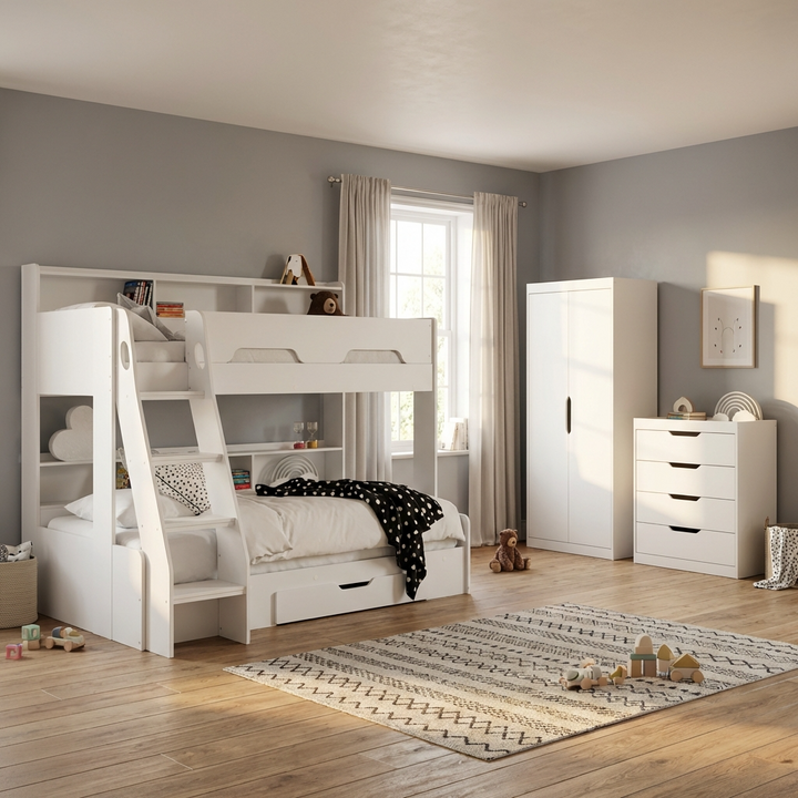 Orion Triple Sleeper - White ORI501 - Havenheim Furniture
