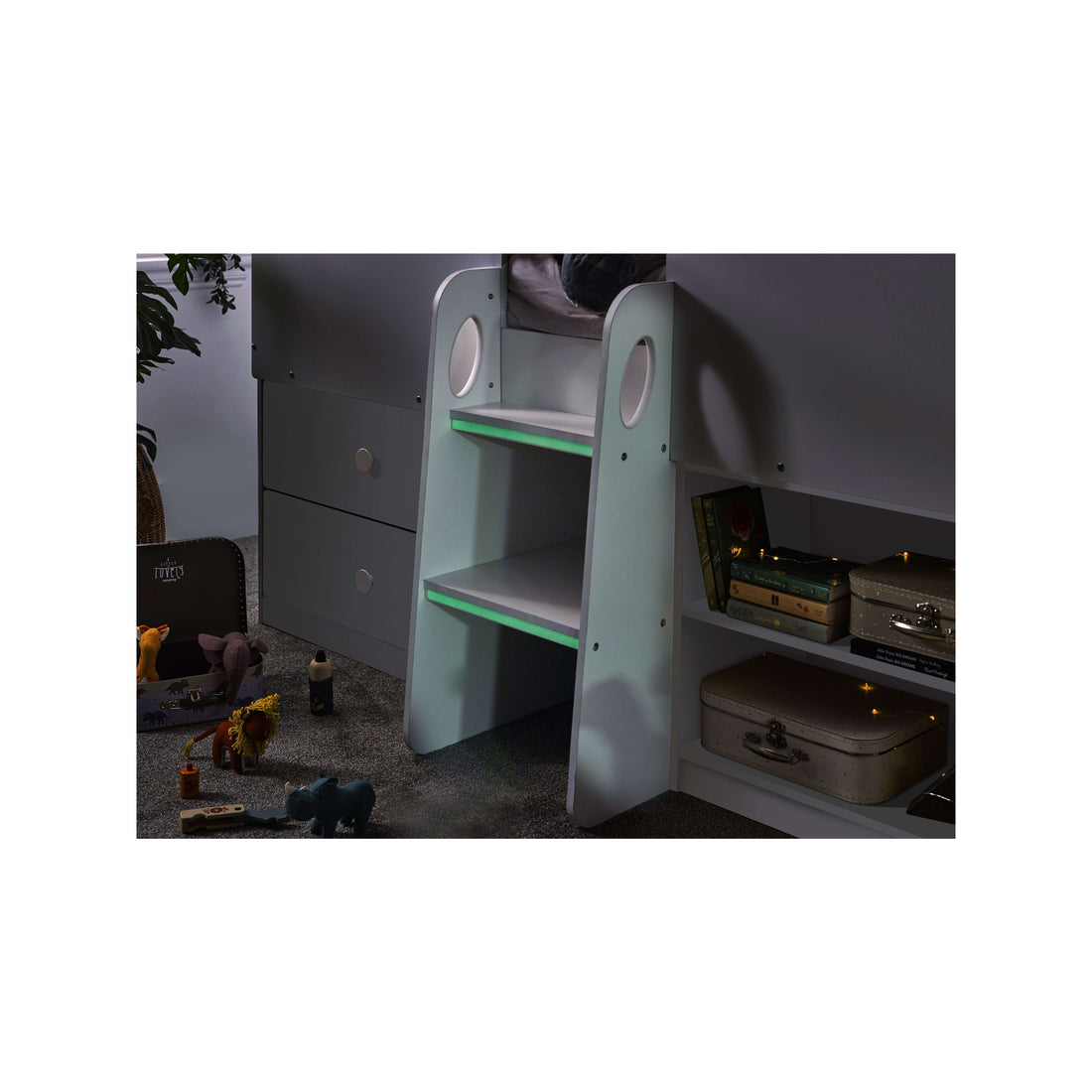 Orpheus Treehouse Midsleeper Cabin Bed Single 90cm - All White ORP001