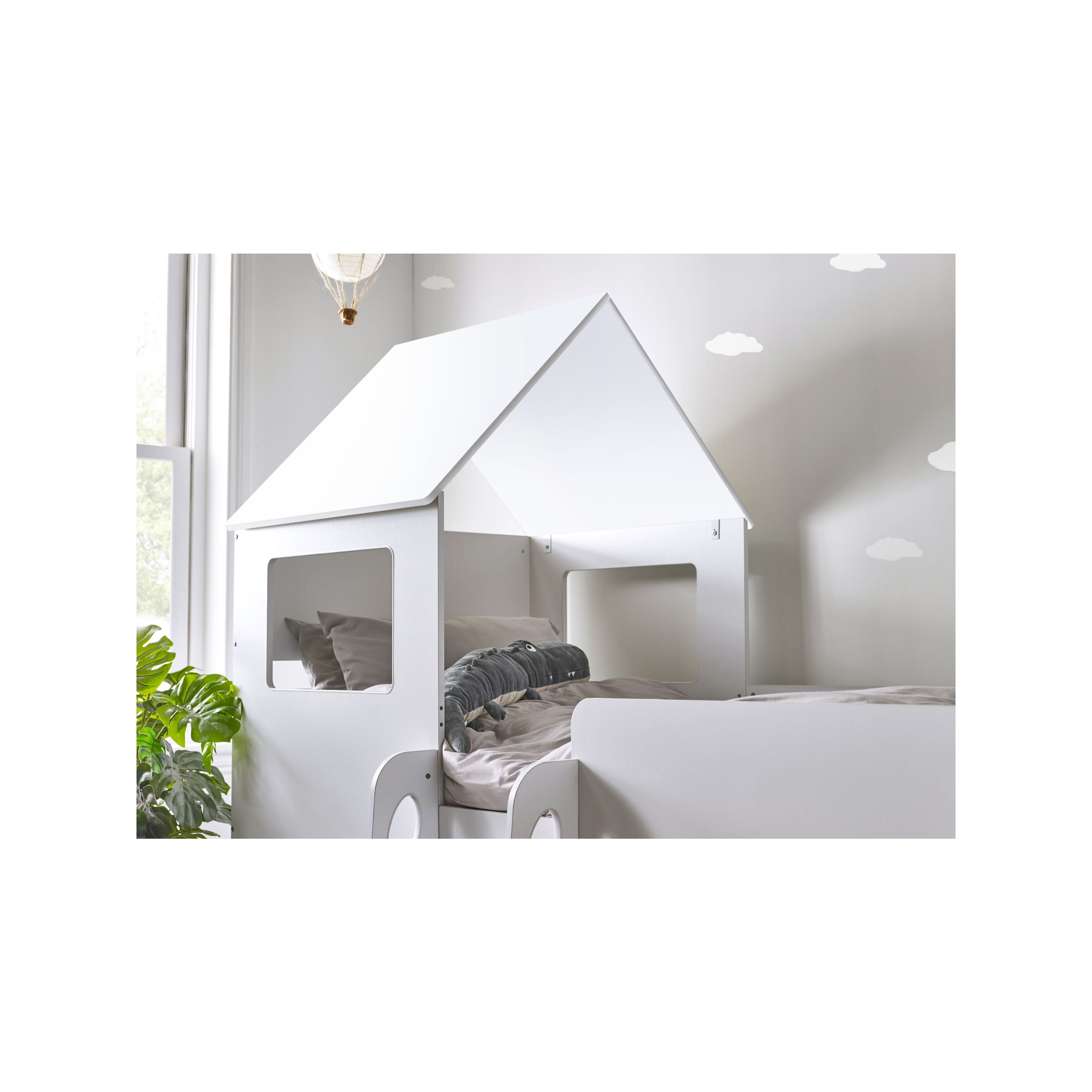 Orpheus Treehouse Midsleeper Cabin Bed Single 90cm - All White ORP001