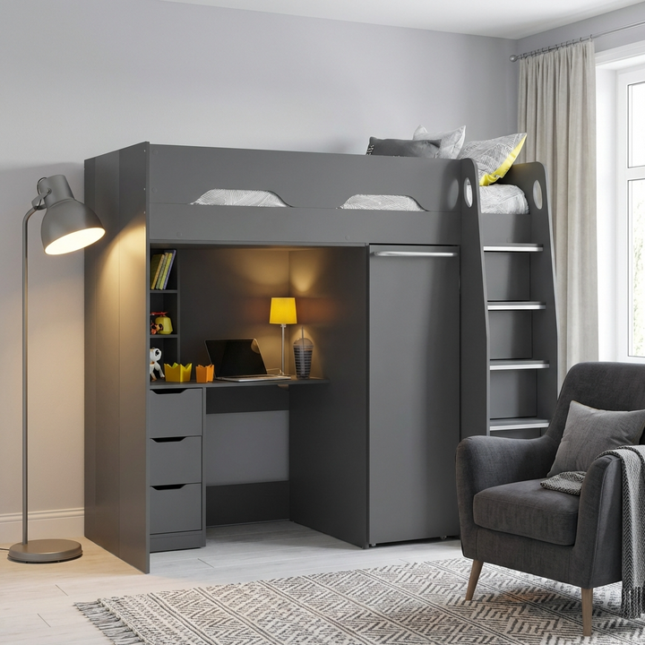 Pegasus Highsleeper - Anthracite PEG005 - Havenheim Furniture