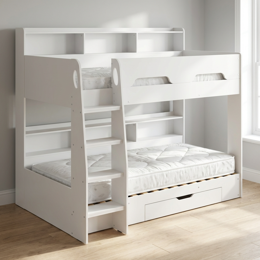 Premier Bunk Mattress 90cm Single - White MAT010 - Havenheim Furniture