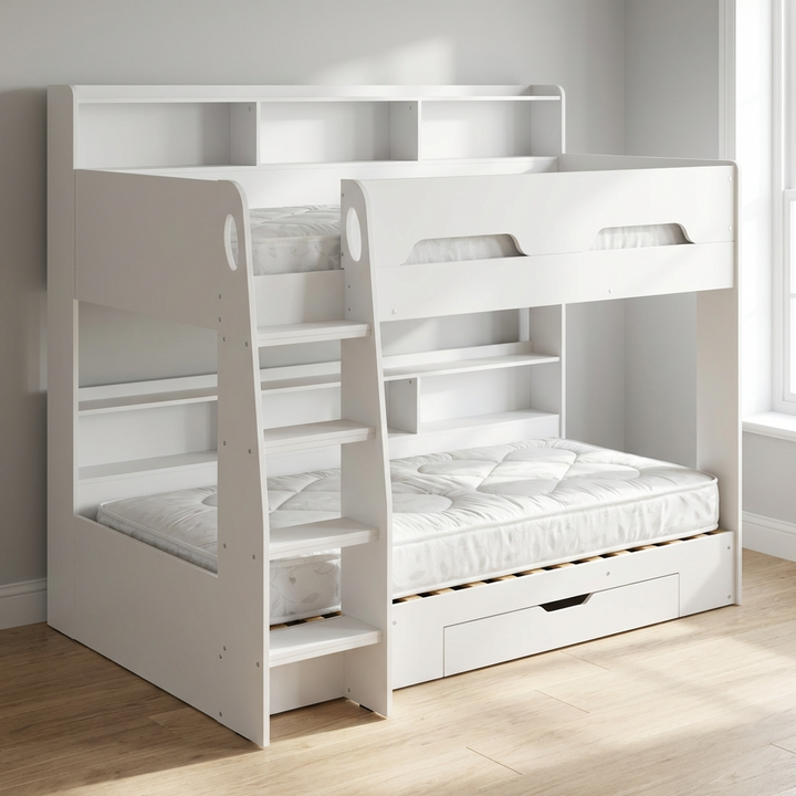 Premier Bunk Mattress 90cm Single - White MAT010 - Havenheim Furniture