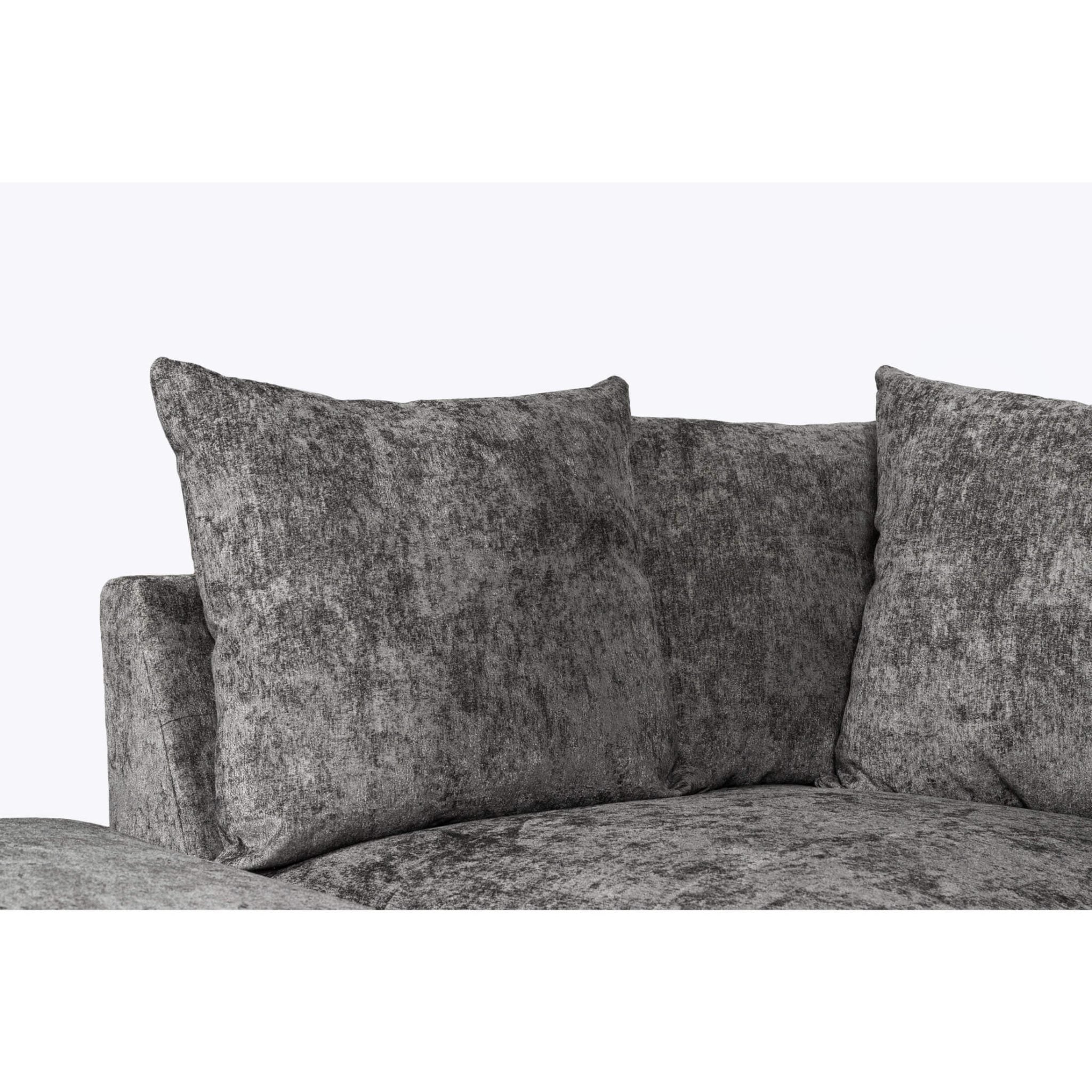 Repton U Shaped Fabric Sofa Grey REPTGRE - Havenheim Furniture