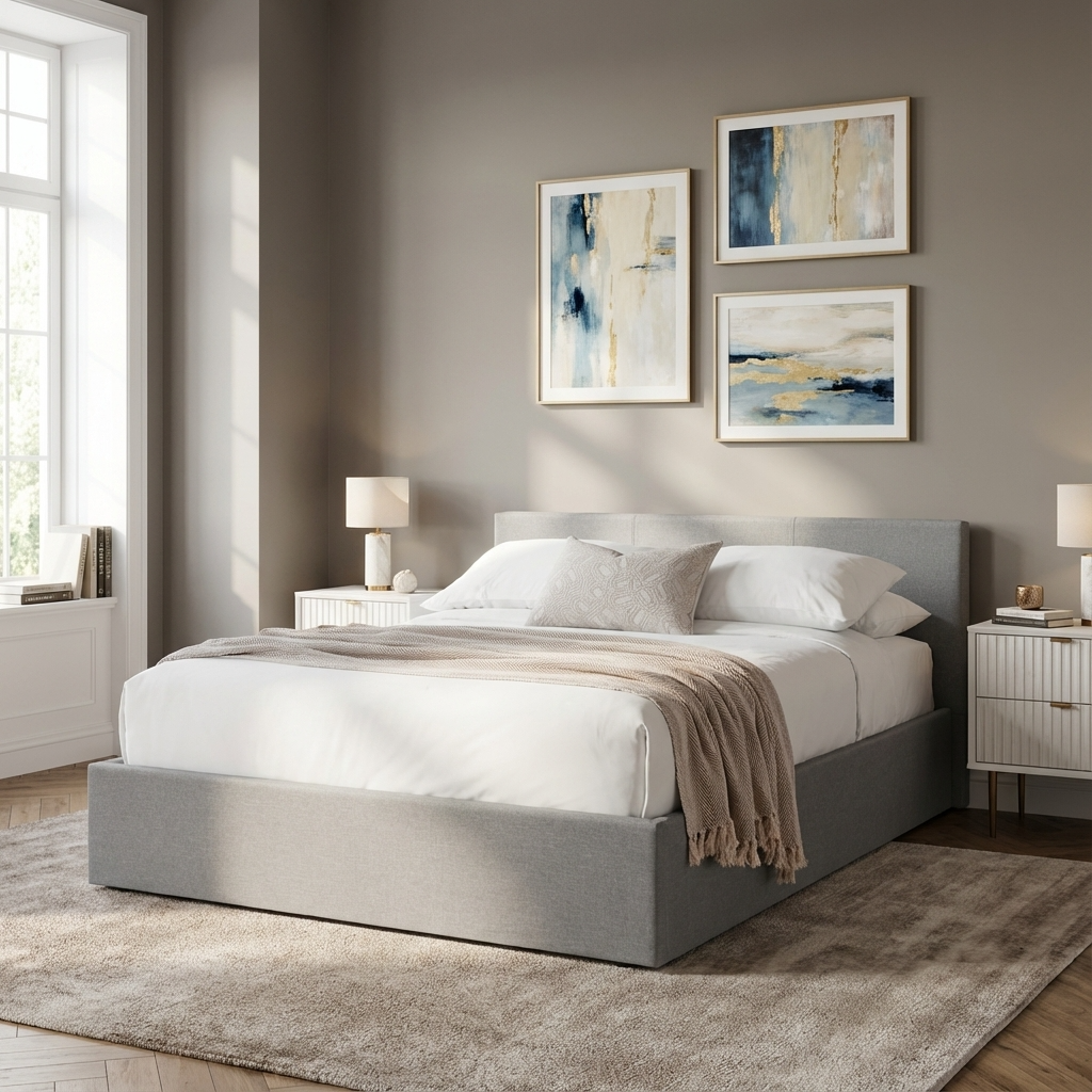 Rialto Lift-Up Storage Bed 150cm King RIA302 - Havenheim Furniture