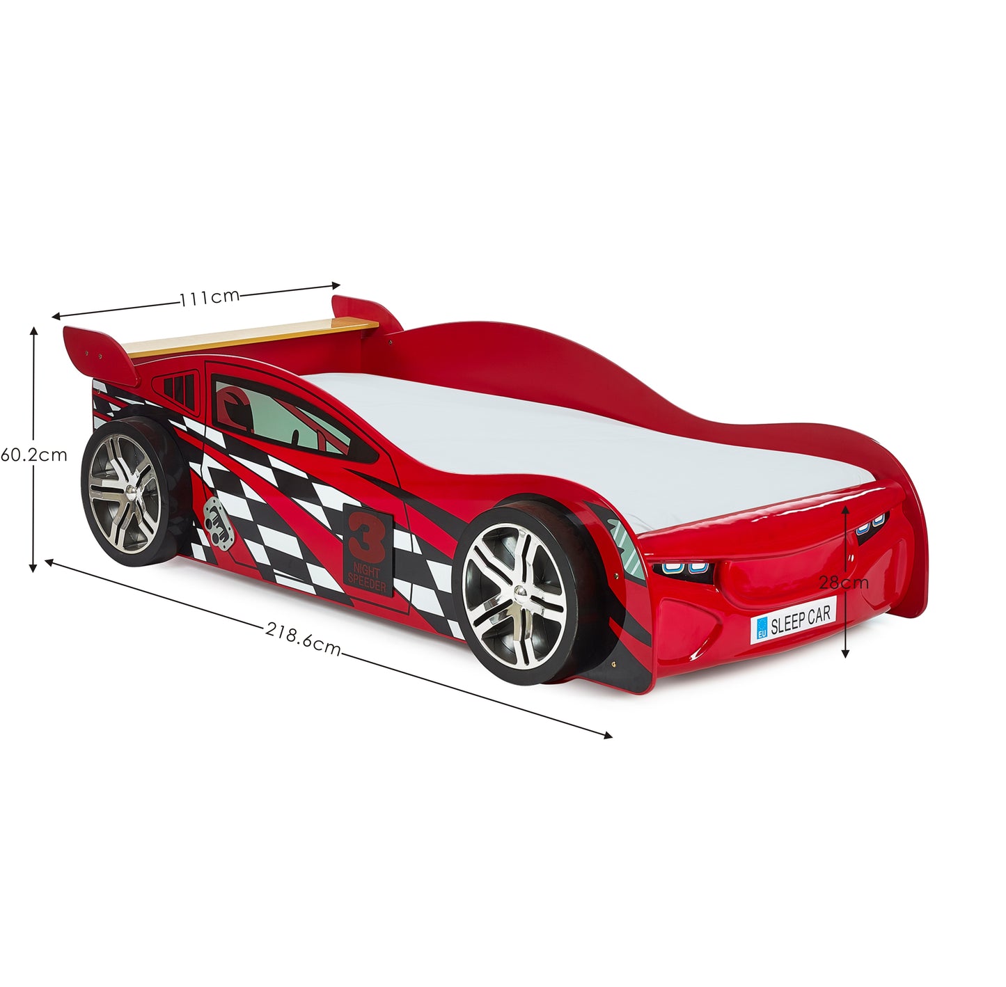 SCORPION RACER BED Lacquered MDF With Pine Slats SCO001