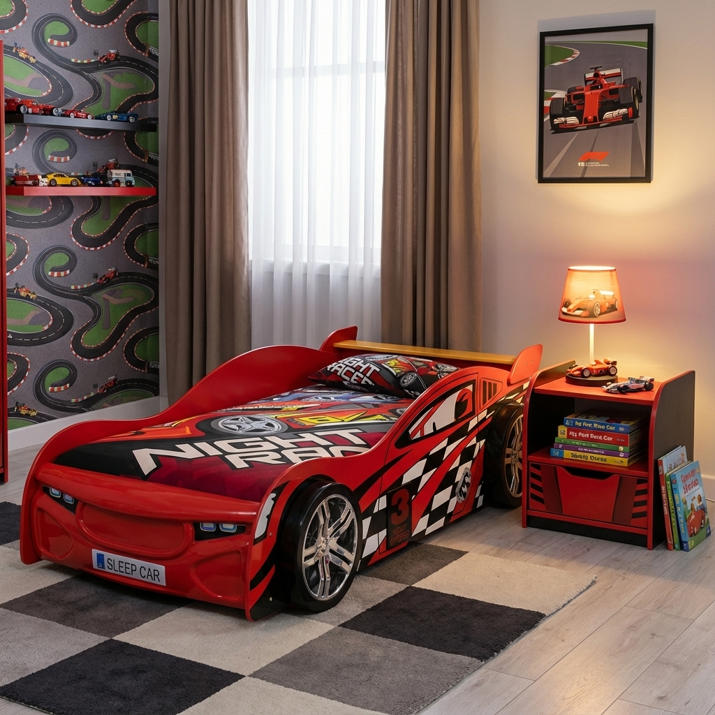 Scorpion Racer Bed Lacquered MDF With Pine Slats SCO001 - Havenheim Furniture