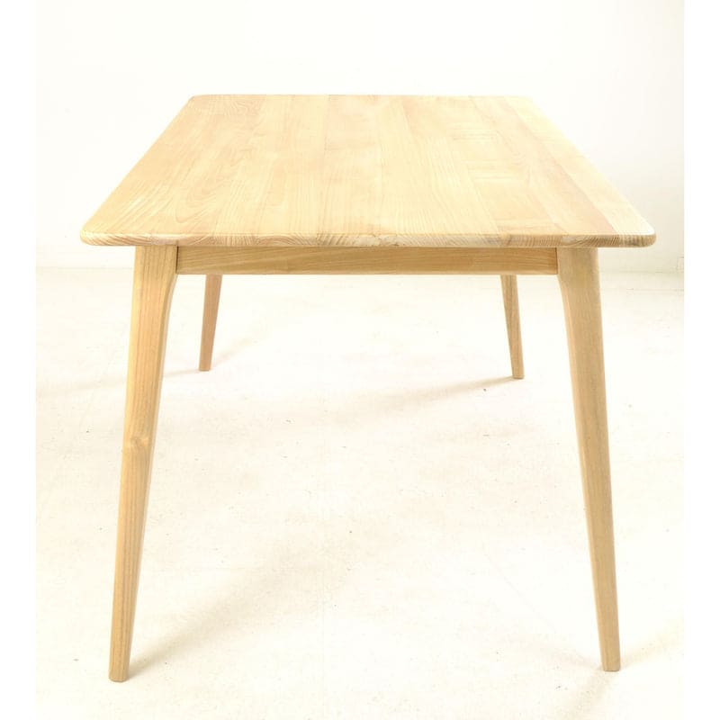 Ancient Mariner Shoreditch 1.6m dining table in Sungkai wood, side view