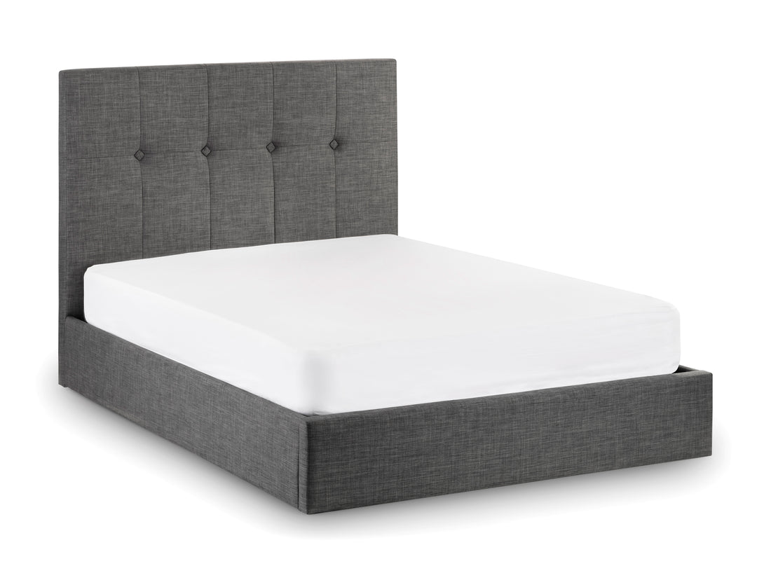 Sorrento Lift-Up Storage Bed 150cm King Slate Grey SOR202 - Havenheim Furniture