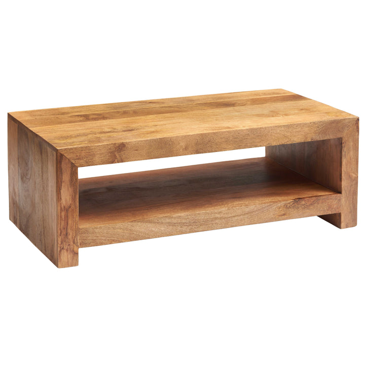 Toko Light Solid Mango Wood Large Coffee Table LM13 - Havenheim Furniture
