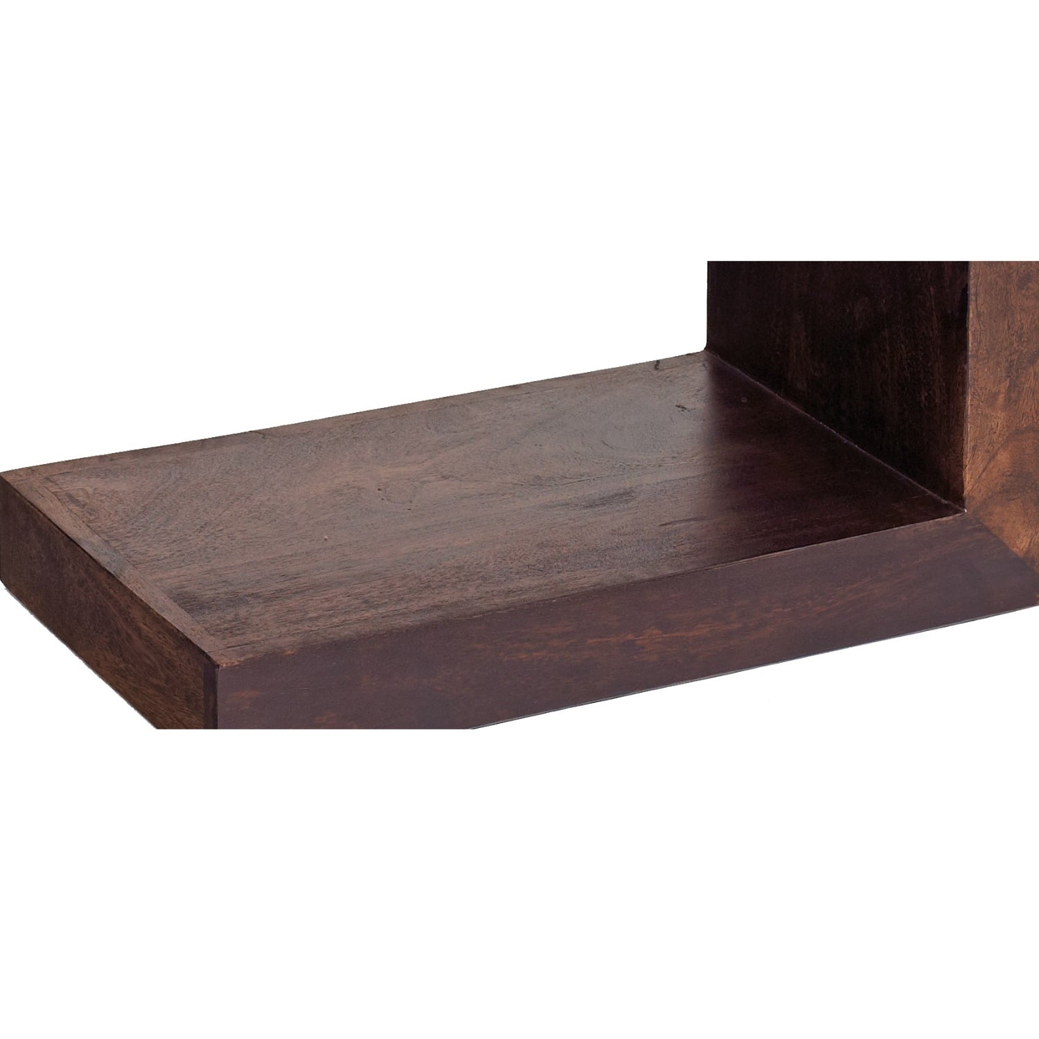 Toko Dark Mango S Shaped Display Unit - Walnut Stain ML02 - Havenheim Furniture