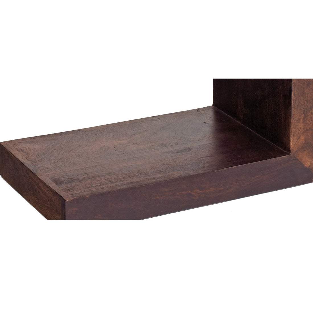 Toko Dark Mango S Shaped Display Unit - Walnut Stain ML02 - Havenheim Furniture