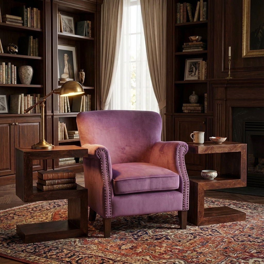 Toko Dark Mango S Shaped Display Unit - Walnut Stain ML02 - Havenheim Furniture