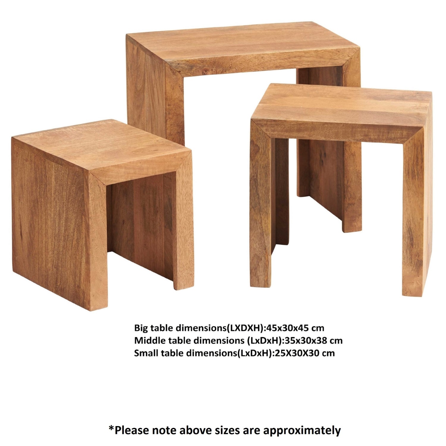 Family Reading Set 1 - Toko Light - Large Open Bookcase, Large Coffee Table & Nest of 3 Tables FRS1