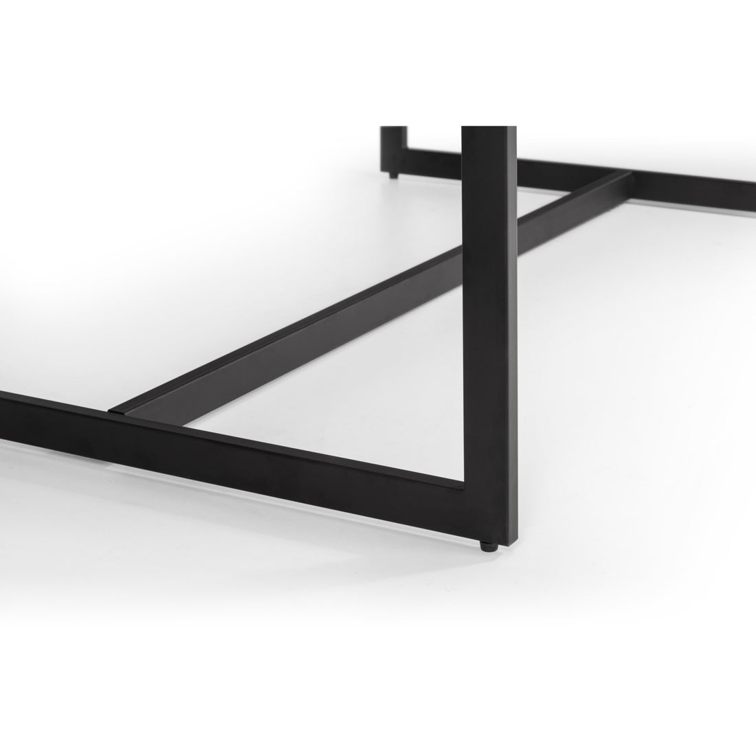 Tribeca Dining Table - Walnut Finish and Black Metal TRI508 - Havenheim Furniture