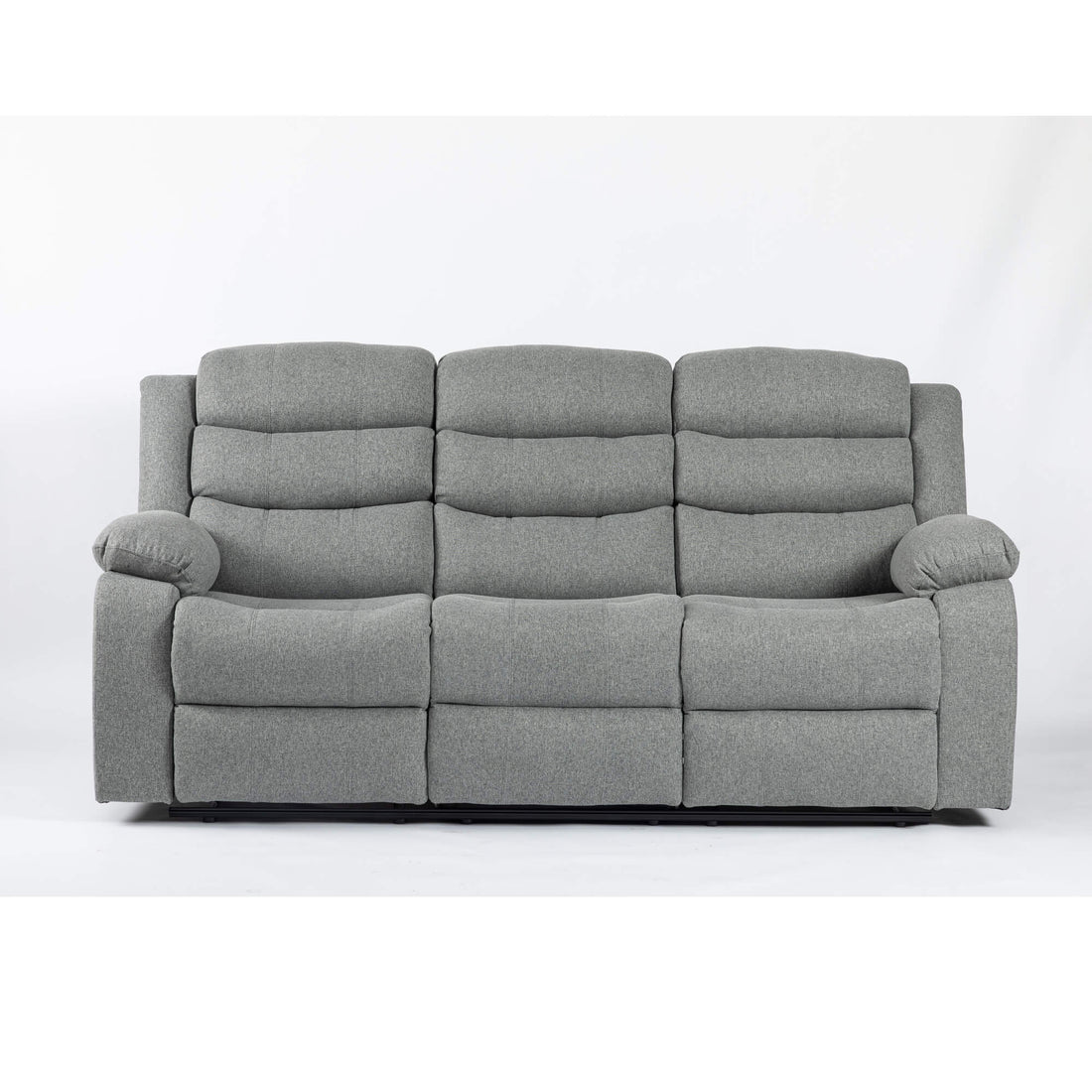 Turin Recliner Fabric 3 Seater Light Grey TURI3FAGRE - Havenheim Furniture