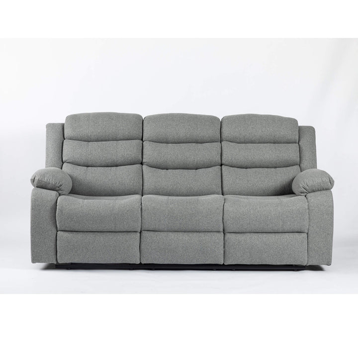 Turin Recliner Fabric 3 Seater Light Grey TURI3FAGRE - Havenheim Furniture