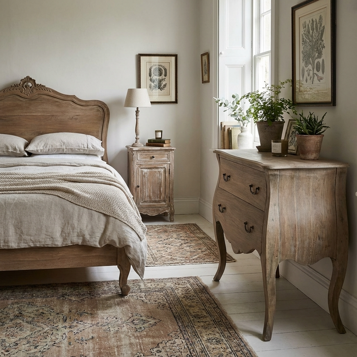 Vintage 2 Drawer Bombe Chest Mahogany VIN174