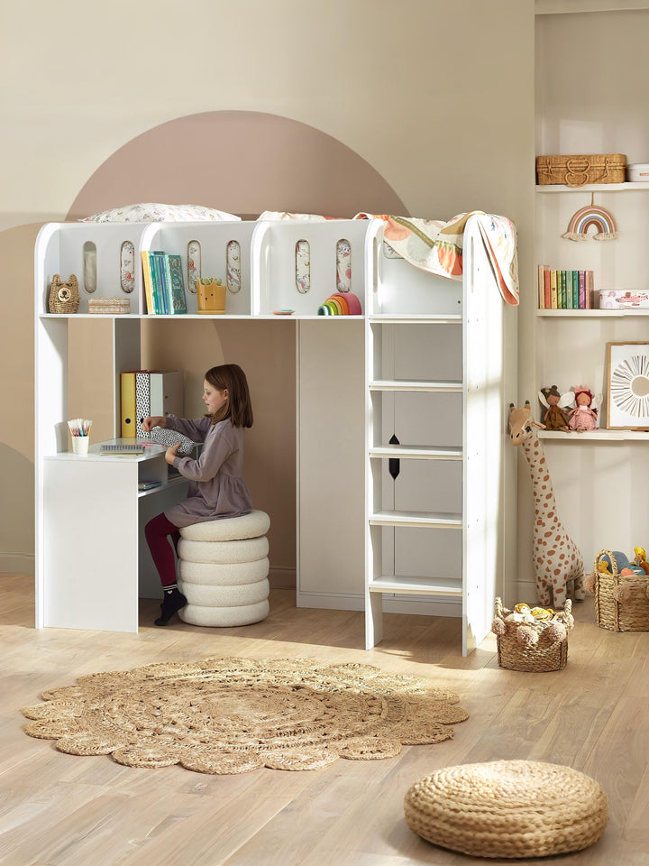 Vision High Sleeper Single 90cm White VIS101