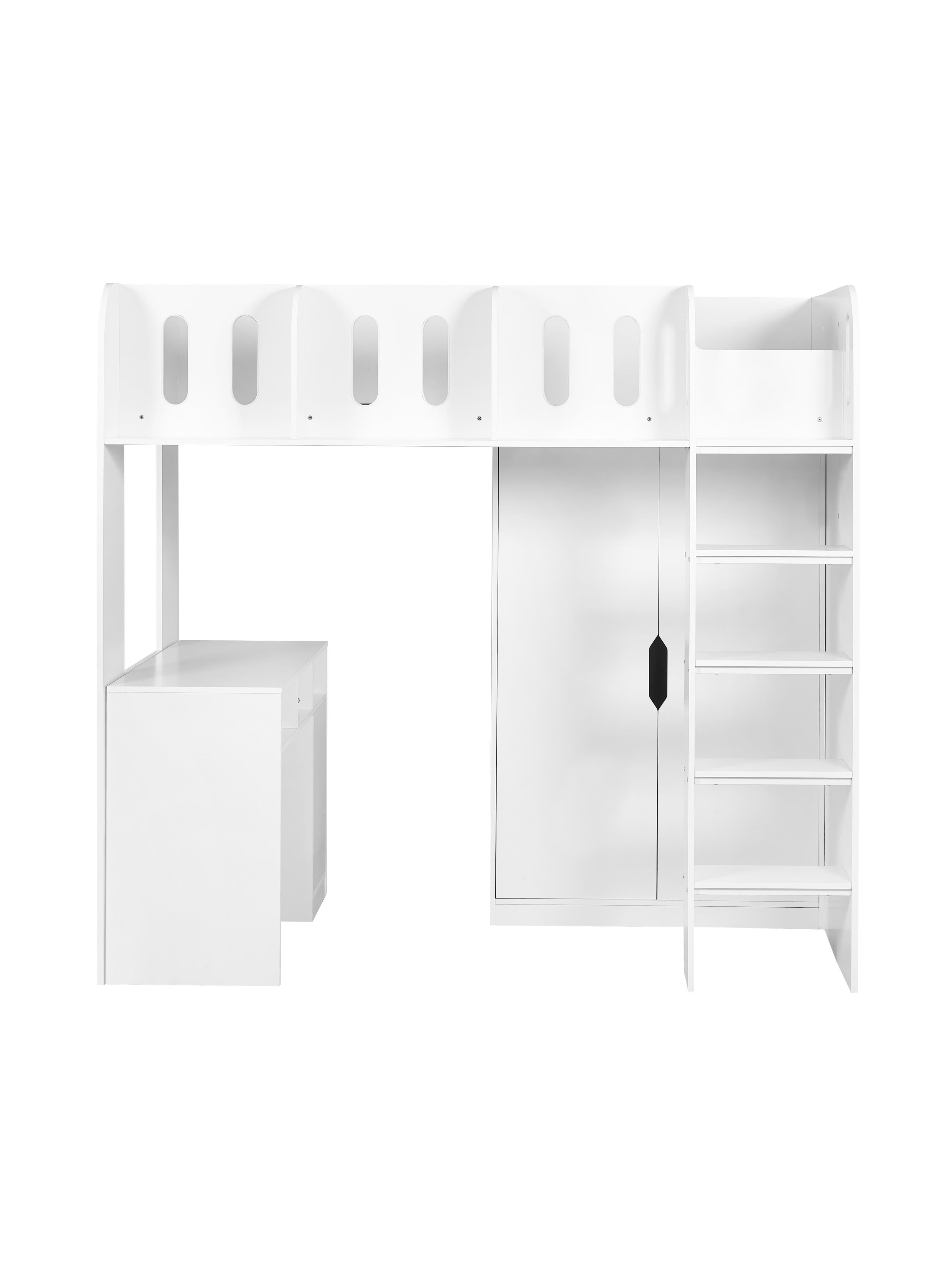 Vision High Sleeper Single 90cm White VIS101