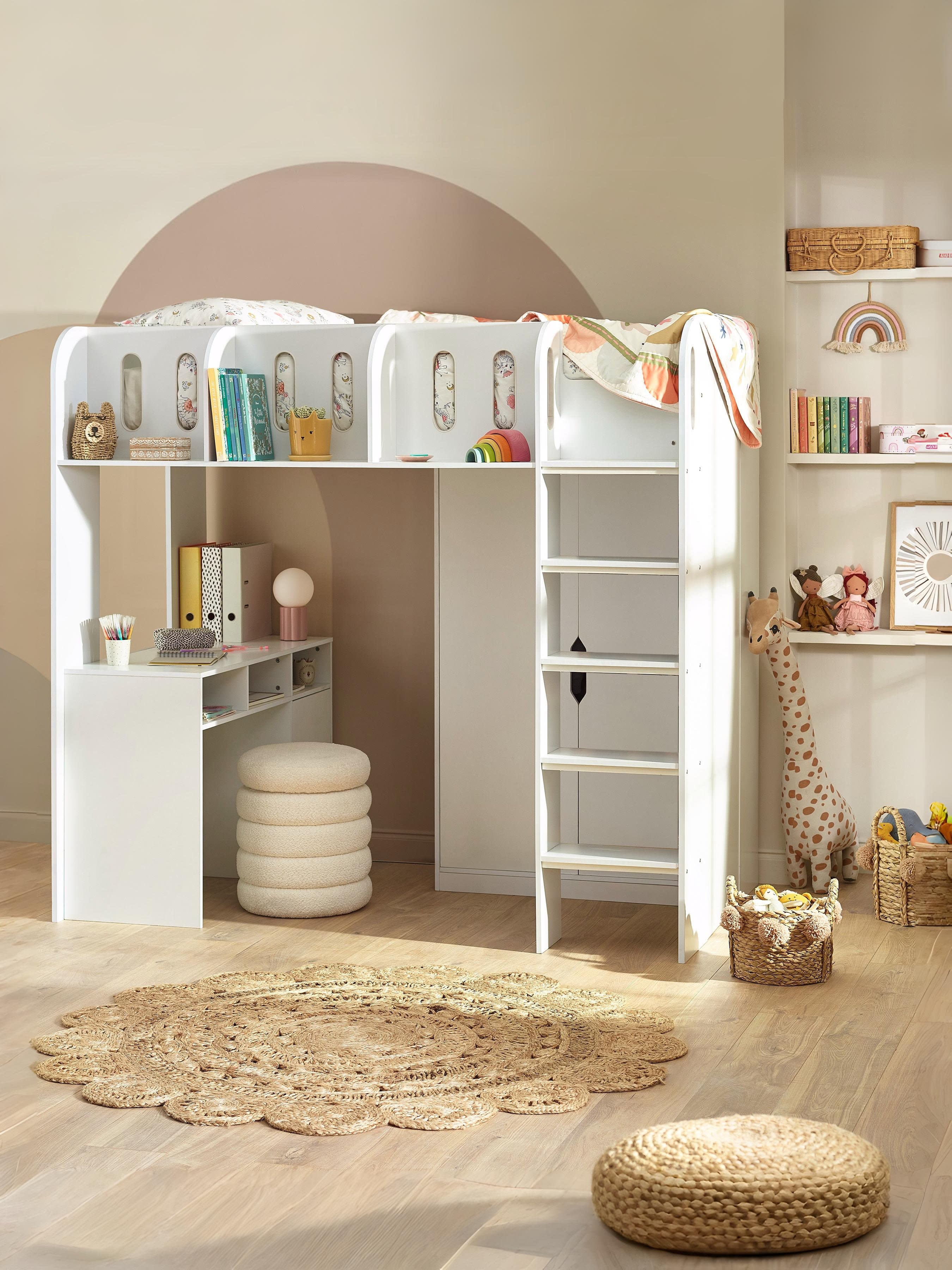 Vision High Sleeper Single 90cm White VIS101