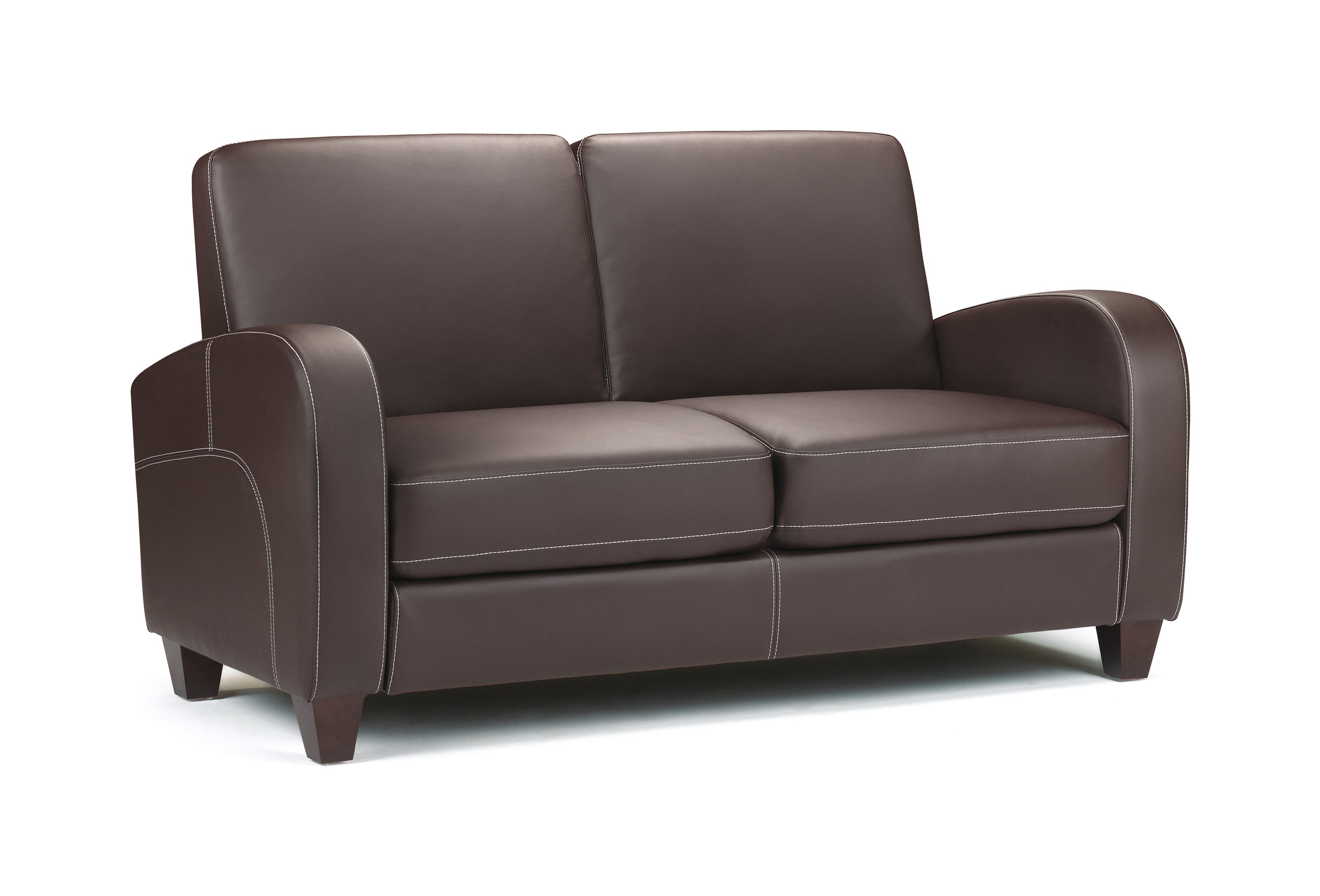 Vivo 2 Seater - Brown - Faux Leather VIV002 - Havenheim Furniture