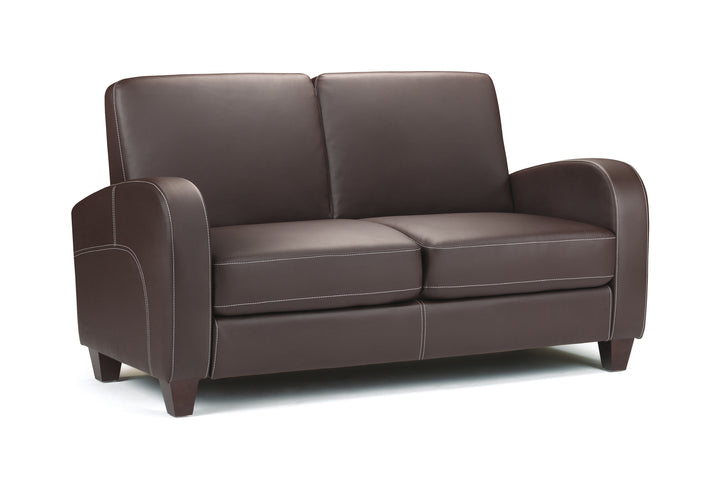 Vivo 2 Seater - Brown - Faux Leather VIV002 - Havenheim Furniture